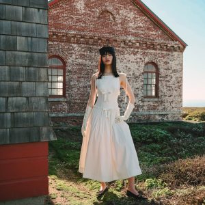Mollie Midi Dress — Cream