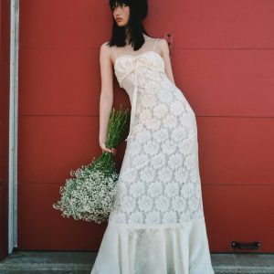 Claudia Rose Lace Gown — Cream