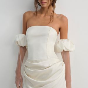 Serena Mini Dress — Cream