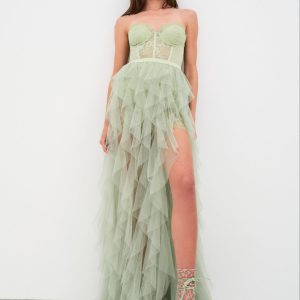 Bustier Gown — Green