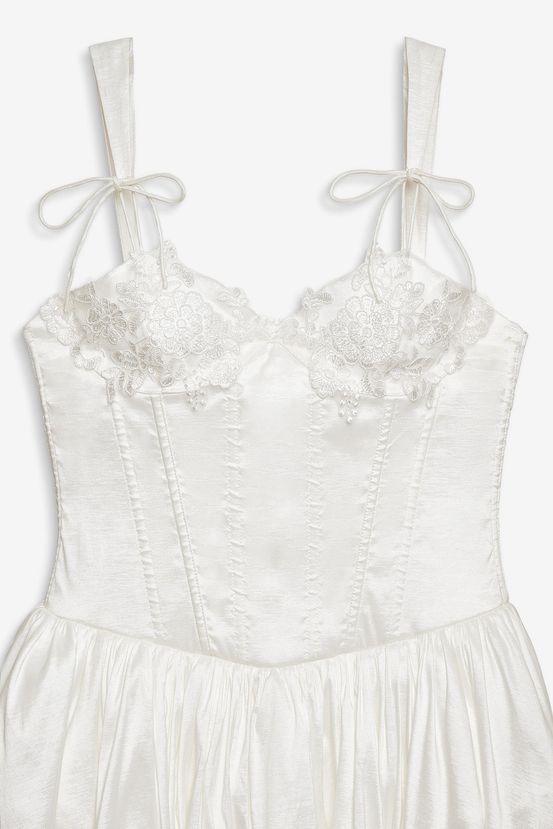 Antoinette Taffeta Gown — White - Image 4
