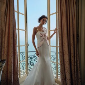 Eliana Gown — White Pink