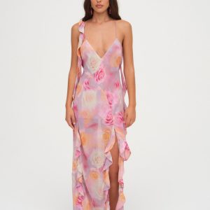 Beate Maxi Dress — Pink