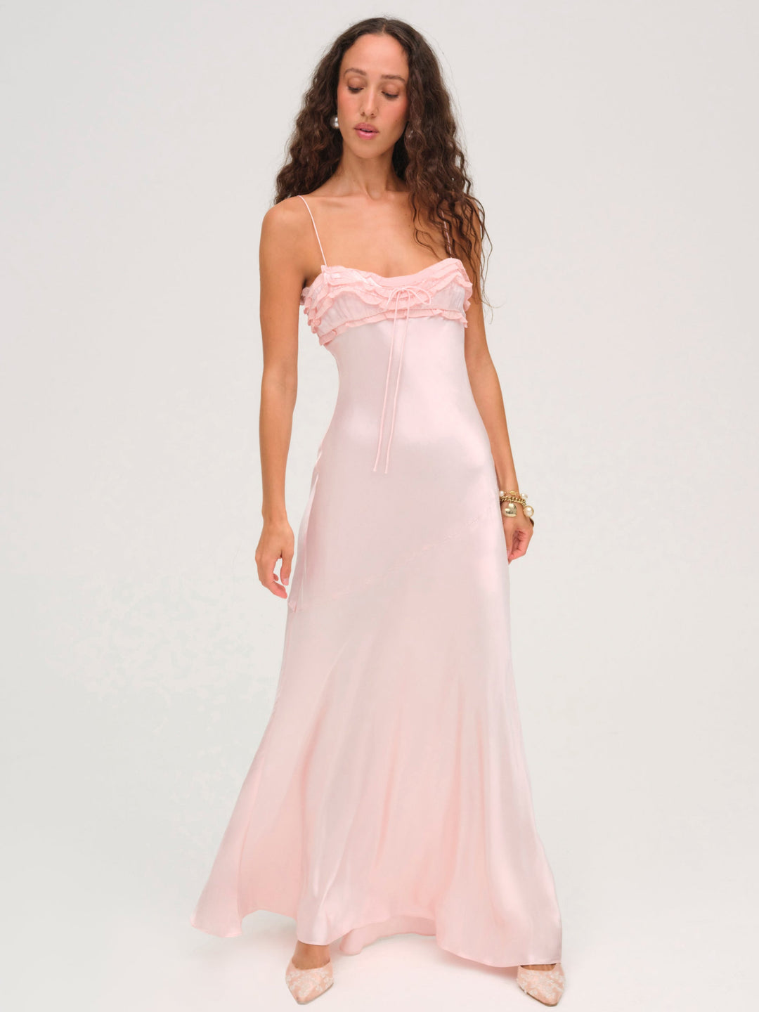 Natalie Maxi Dress — Baby Pink - Image 2