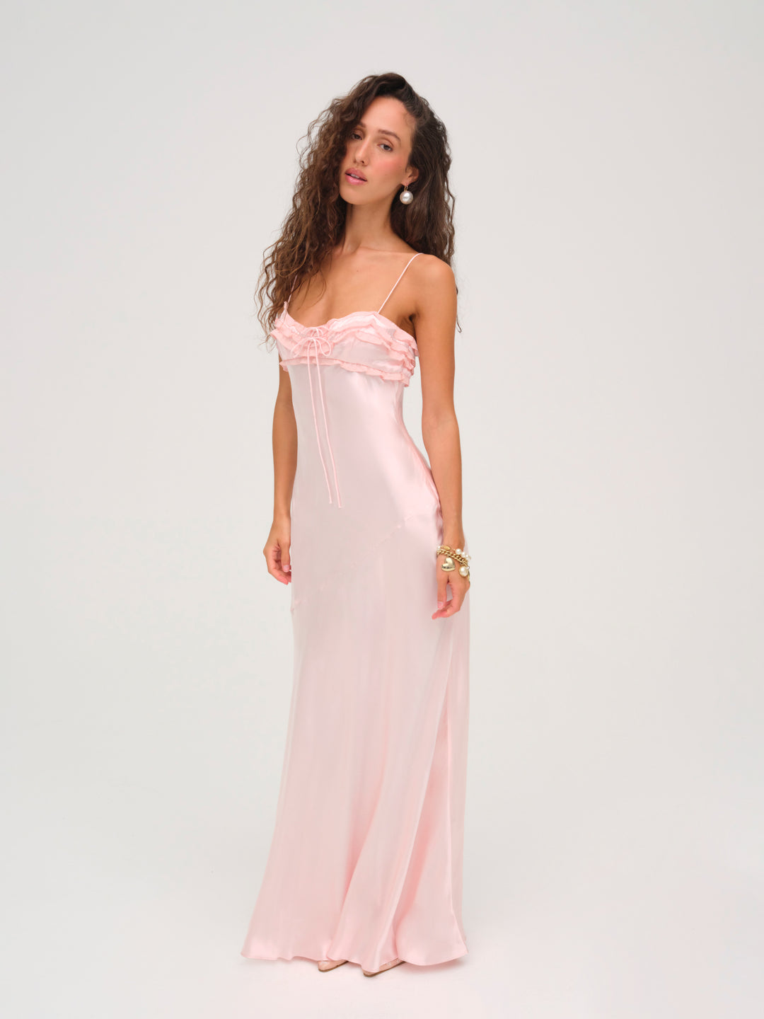 Natalie Maxi Dress — Baby Pink - Image 4