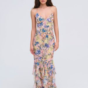 Elea Maxi Dress — Pink