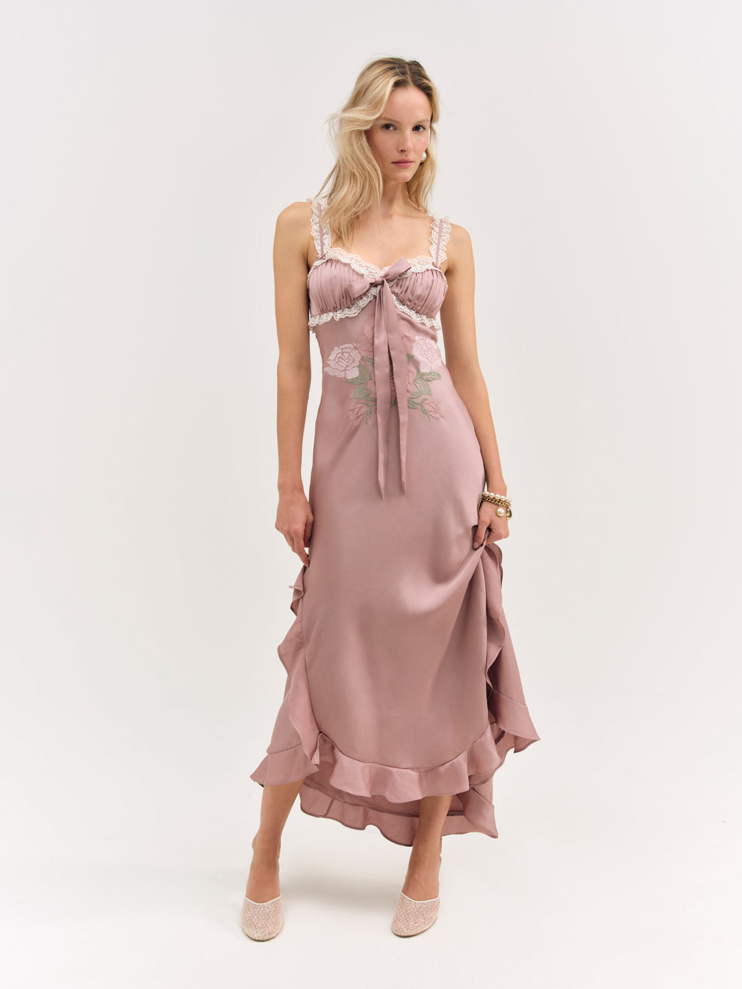 Chelsea Maxi Dress — Mauve - Image 2