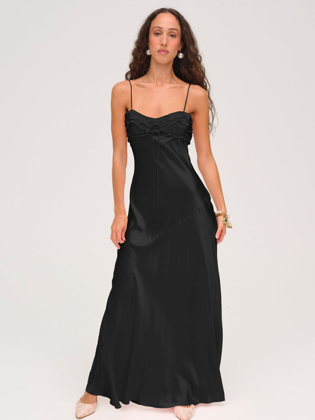 Natalie Maxi Dress — Black - Image 4