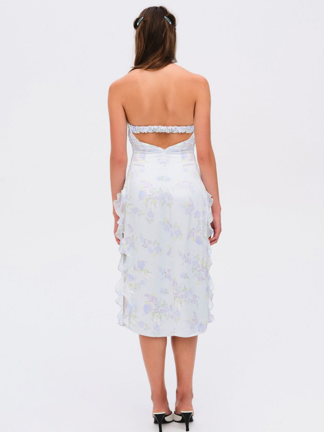 Marisa Midi Dress — Blue - Image 3