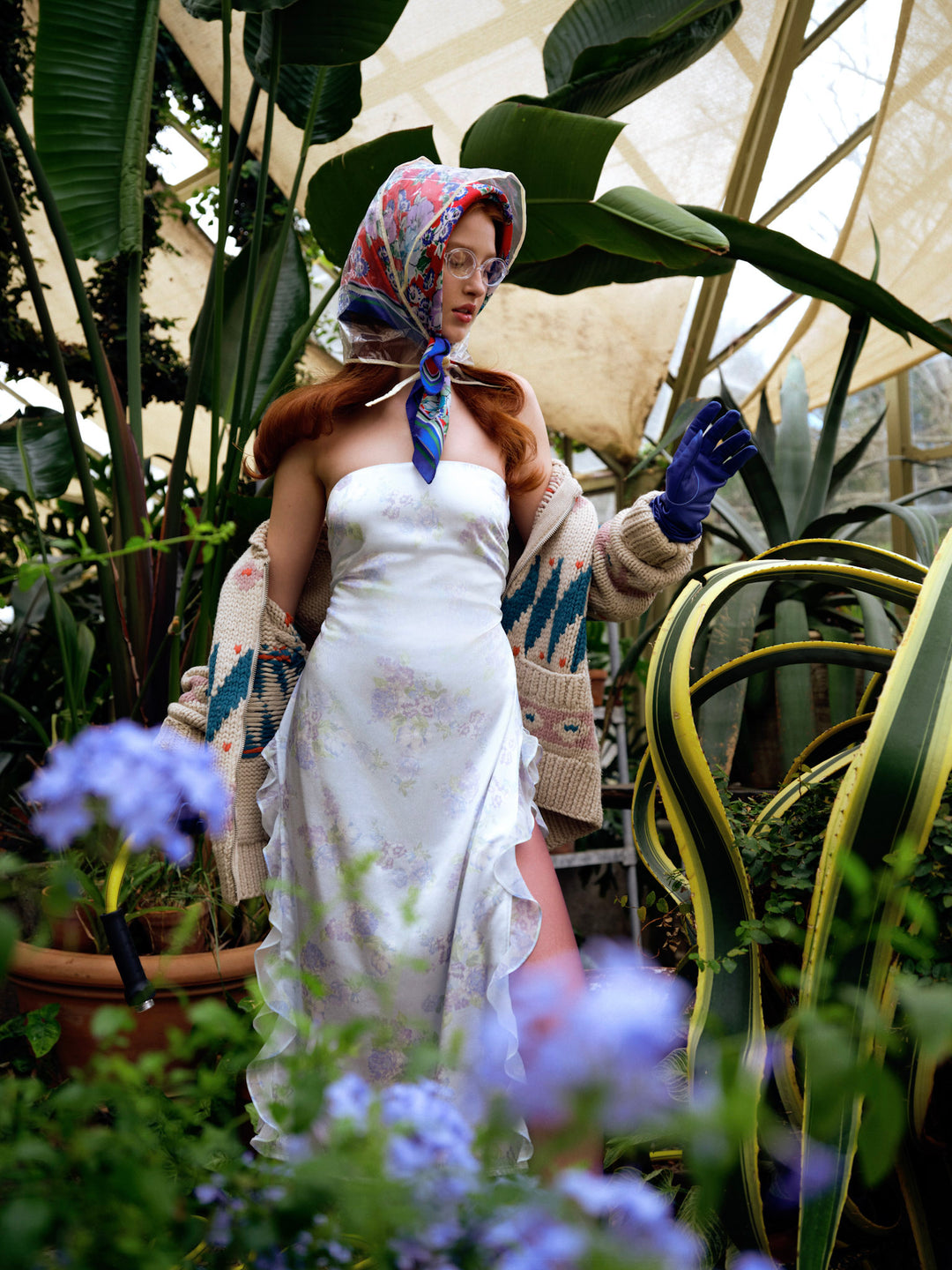 Marisa Midi Dress — Blue - Image 9