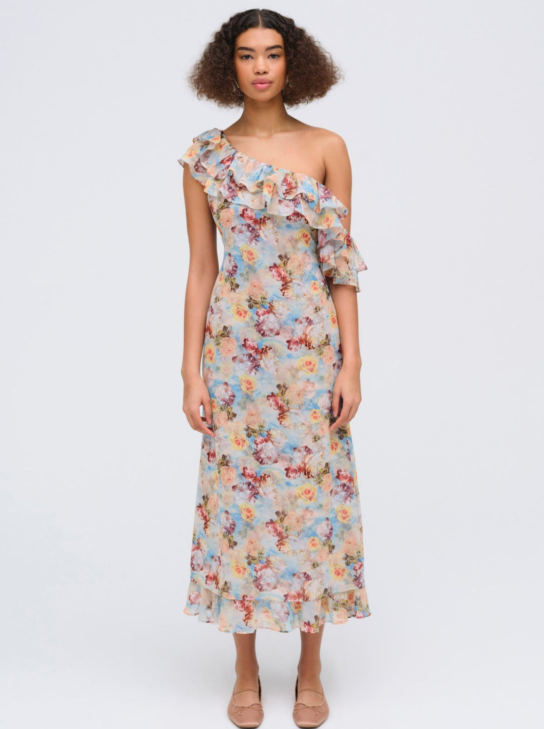 Delphine Midi Dress — Blue - Image 2