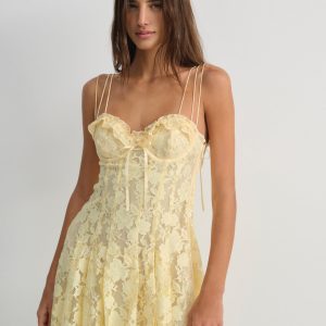 Kate Mini Dress — Yellow