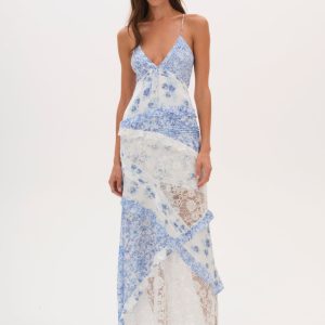 Rosalyn Maxi Dress — Blue