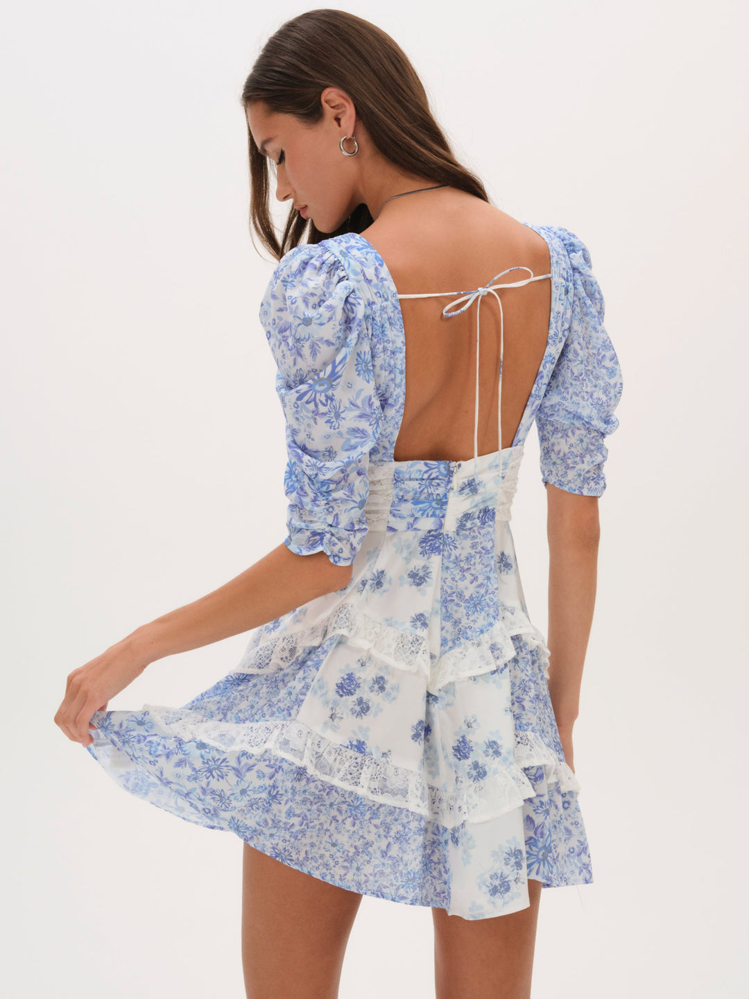 Rosalyn Mini Dress — Blue - Image 2