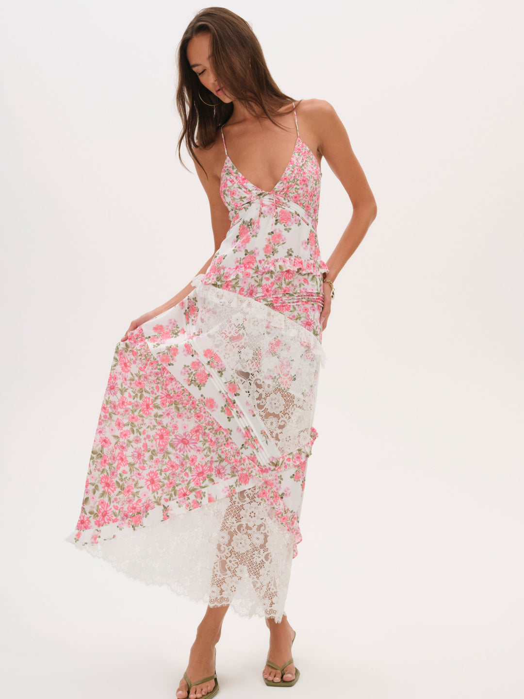 Rosalyn Maxi Dress — Pink - Image 3