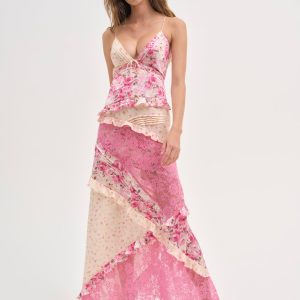 Rosalyn Maxi Dress — Coral