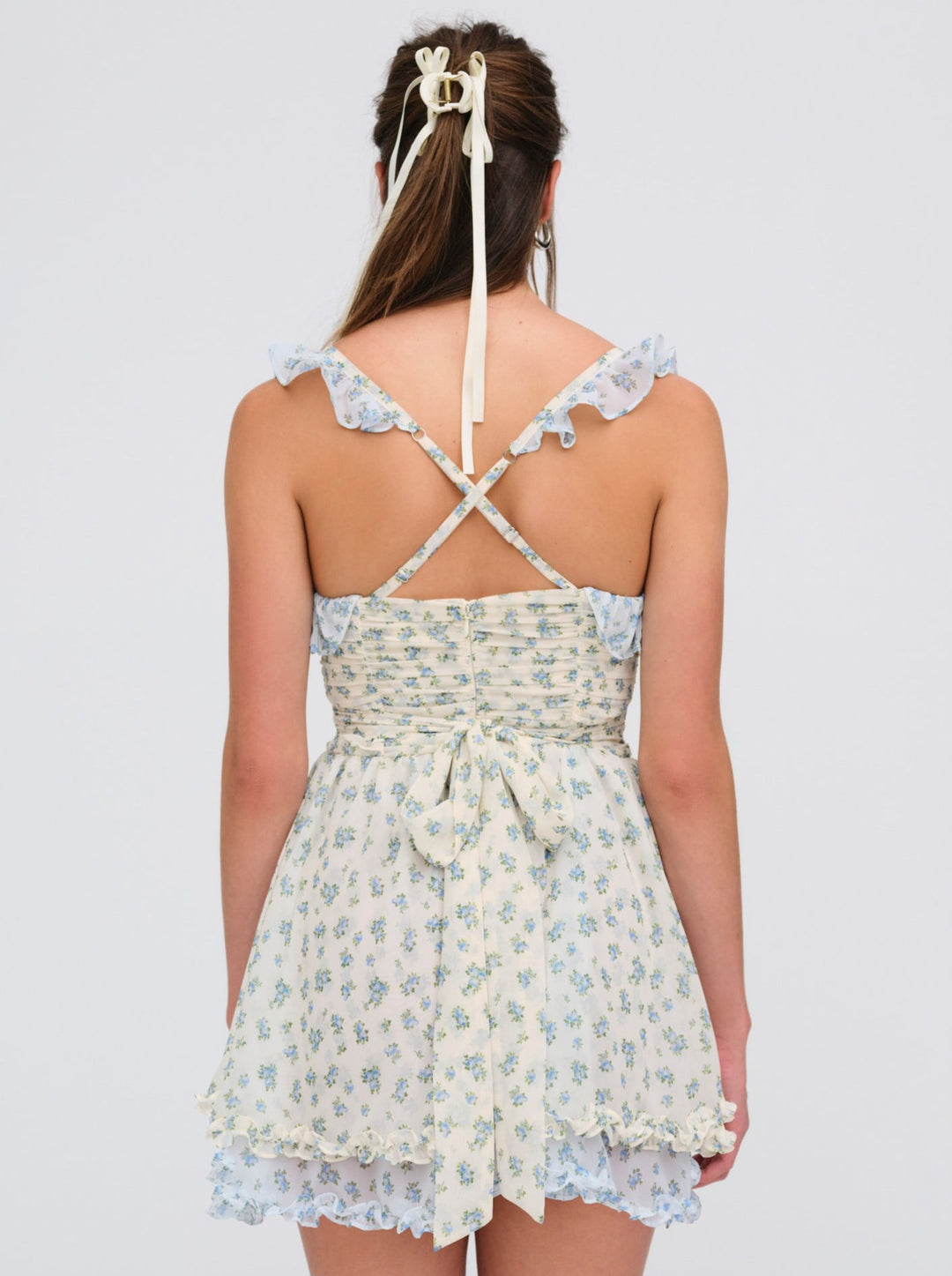 Chateau Mini Dress — Blue - Image 2