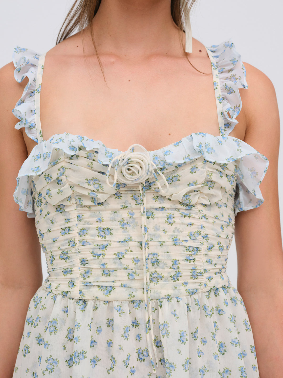 Chateau Mini Dress — Blue - Image 4