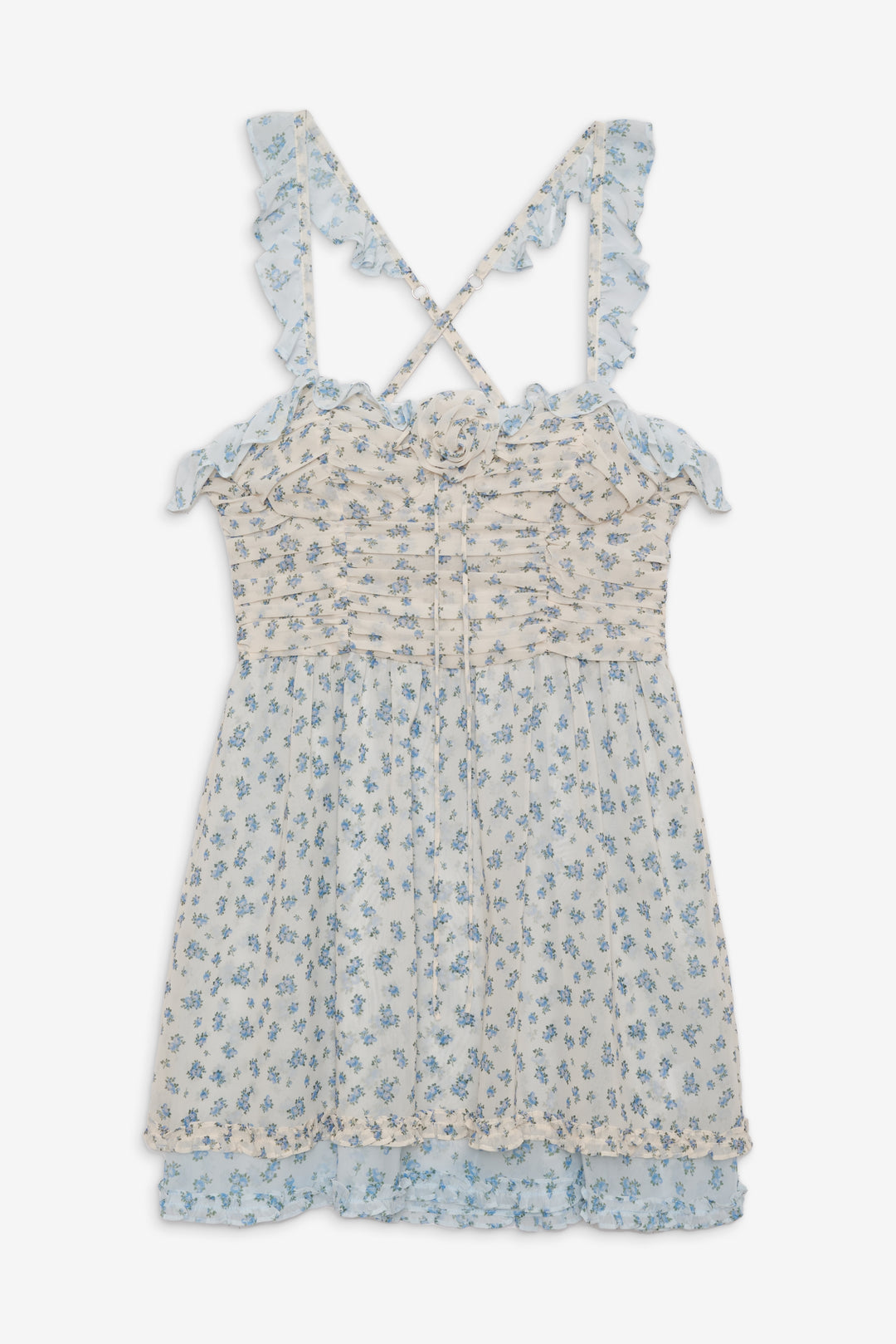 Chateau Mini Dress — Blue - Image 5