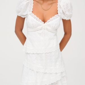 Rosalyn Mini Dress — White