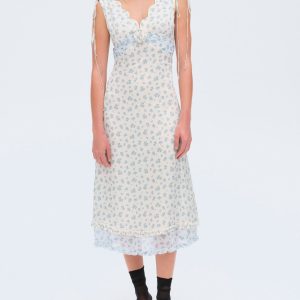 Chateau Midi Dress — Blue