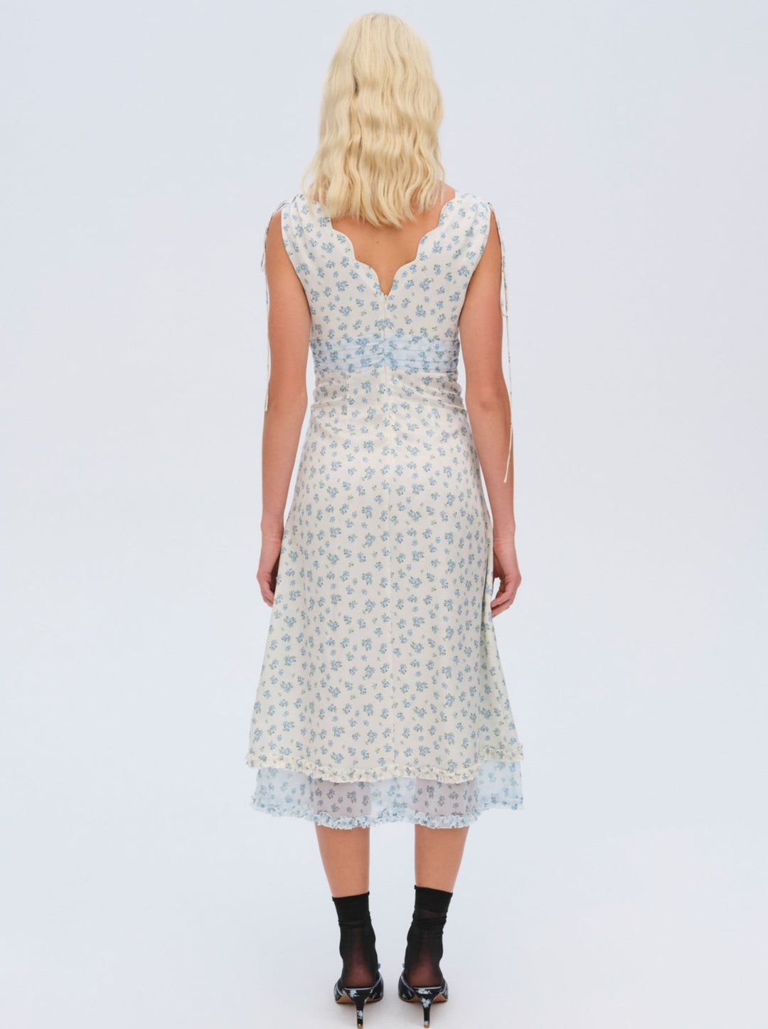 Chateau Midi Dress — Blue - Image 2