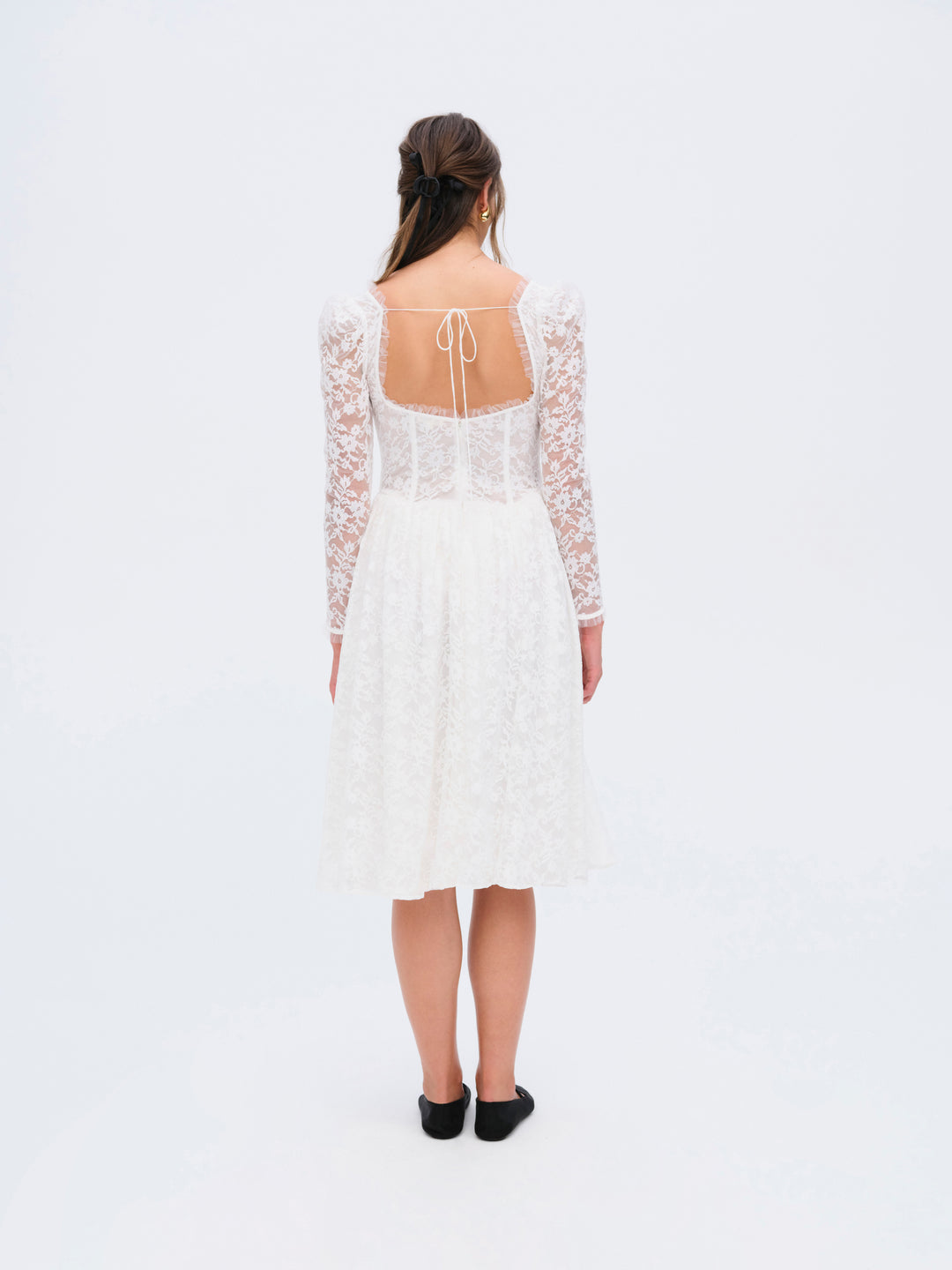 Camdyn Midi Dress — White - Image 4