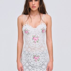 Bordeaux Mini Dress — Pink