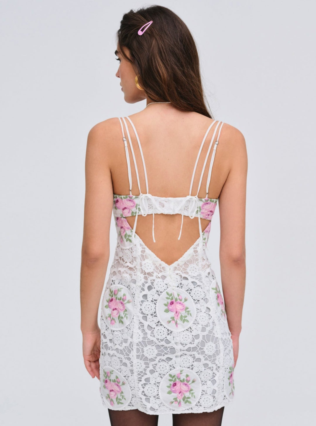 Bordeaux Mini Dress — Pink - Image 2