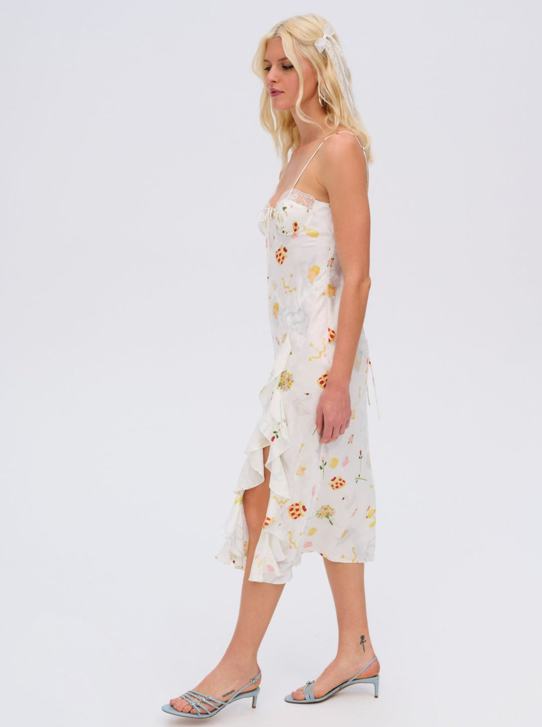Chania Midi Dress — White - Image 3