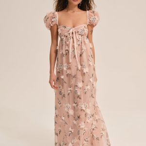 Blushing Rose Maxi Dress — Blush
