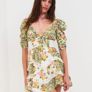 Rosalyn Mini Dress — Green — Marigold