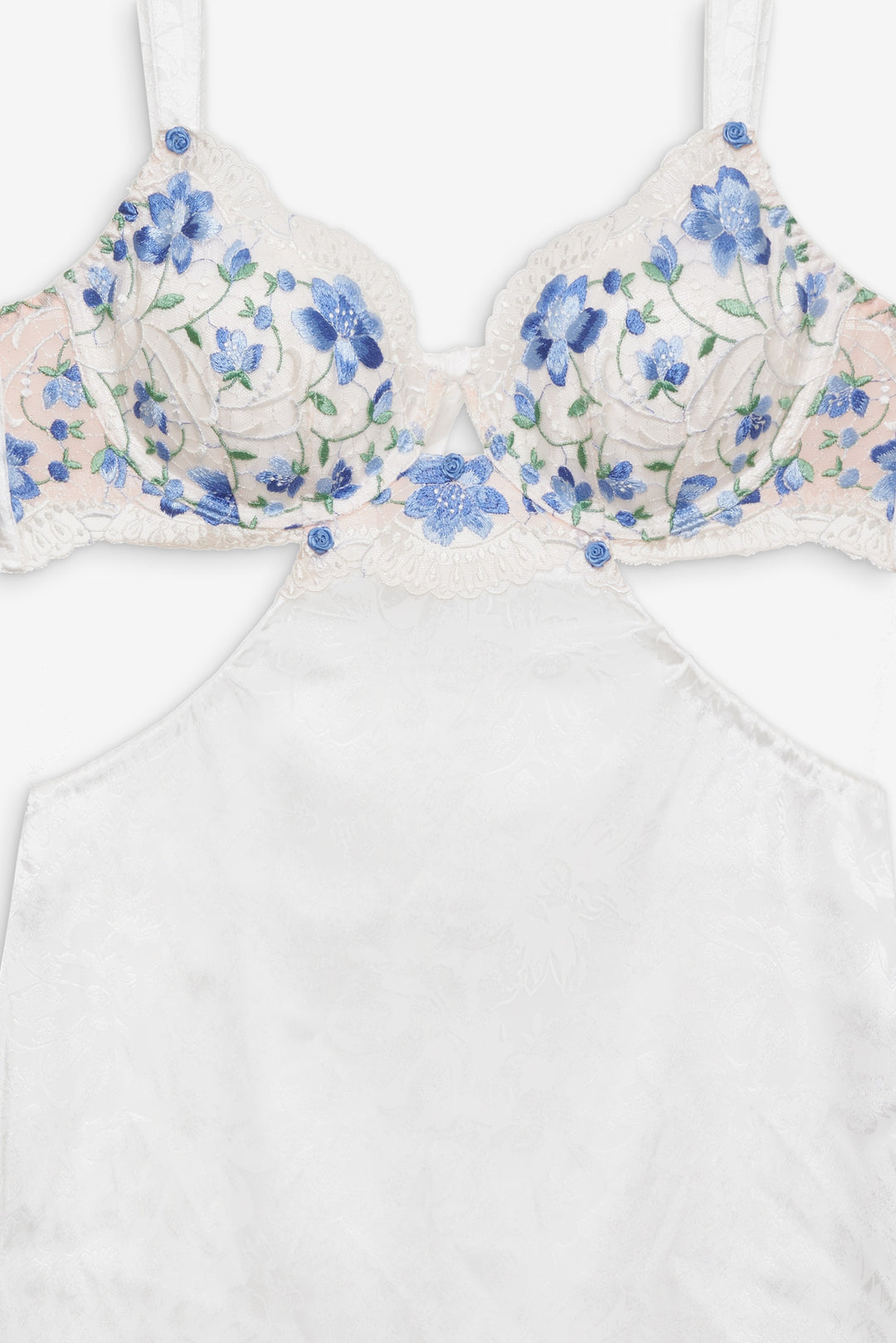 Festival Rose Slip Dress — Blue - Image 7
