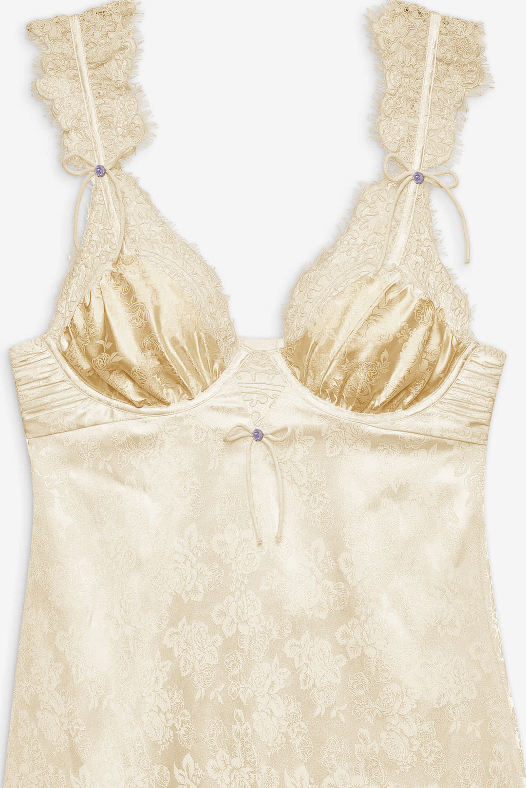 Victoria Slip Dress — Cream - Image 5