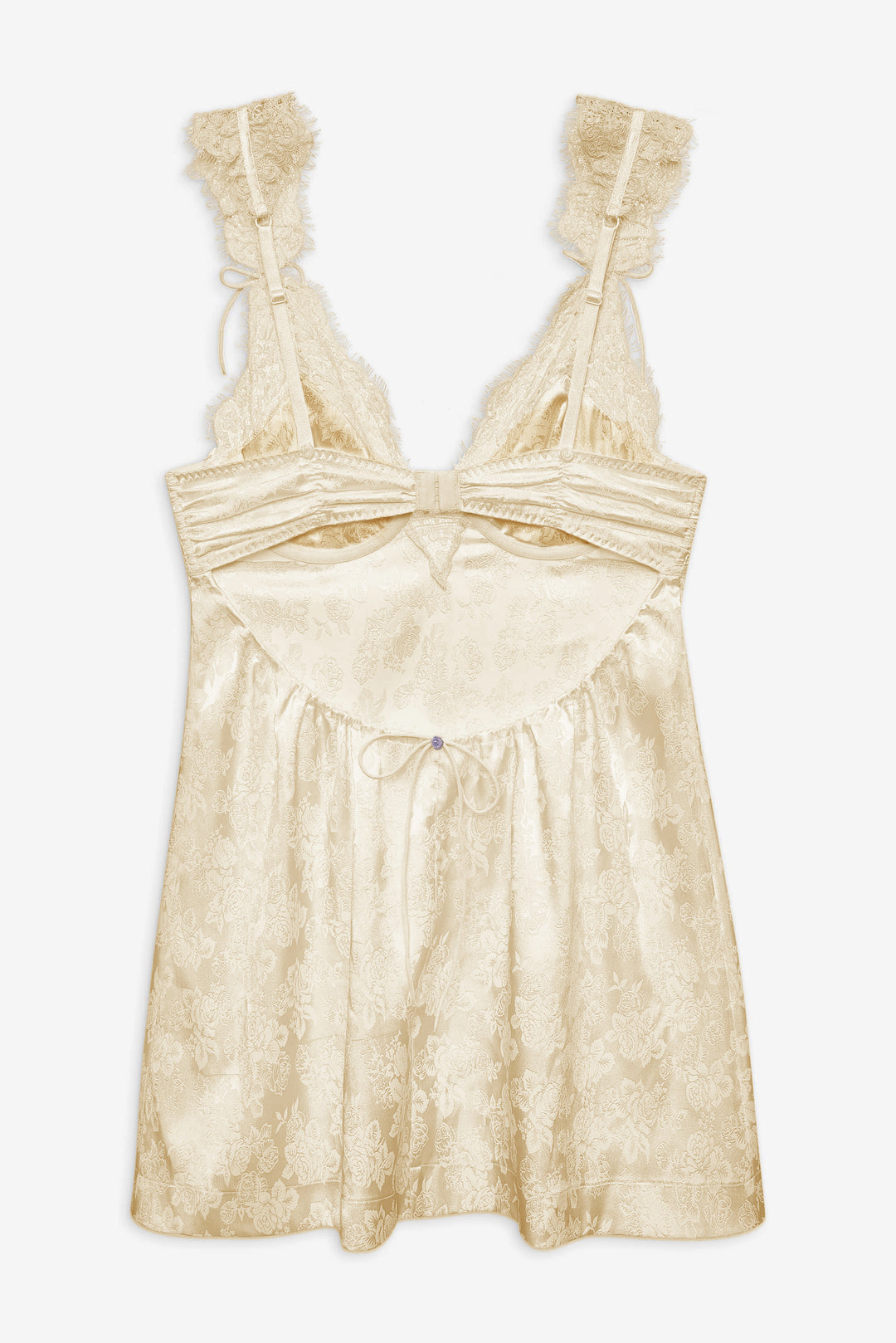 Victoria Slip Dress — Cream - Image 6