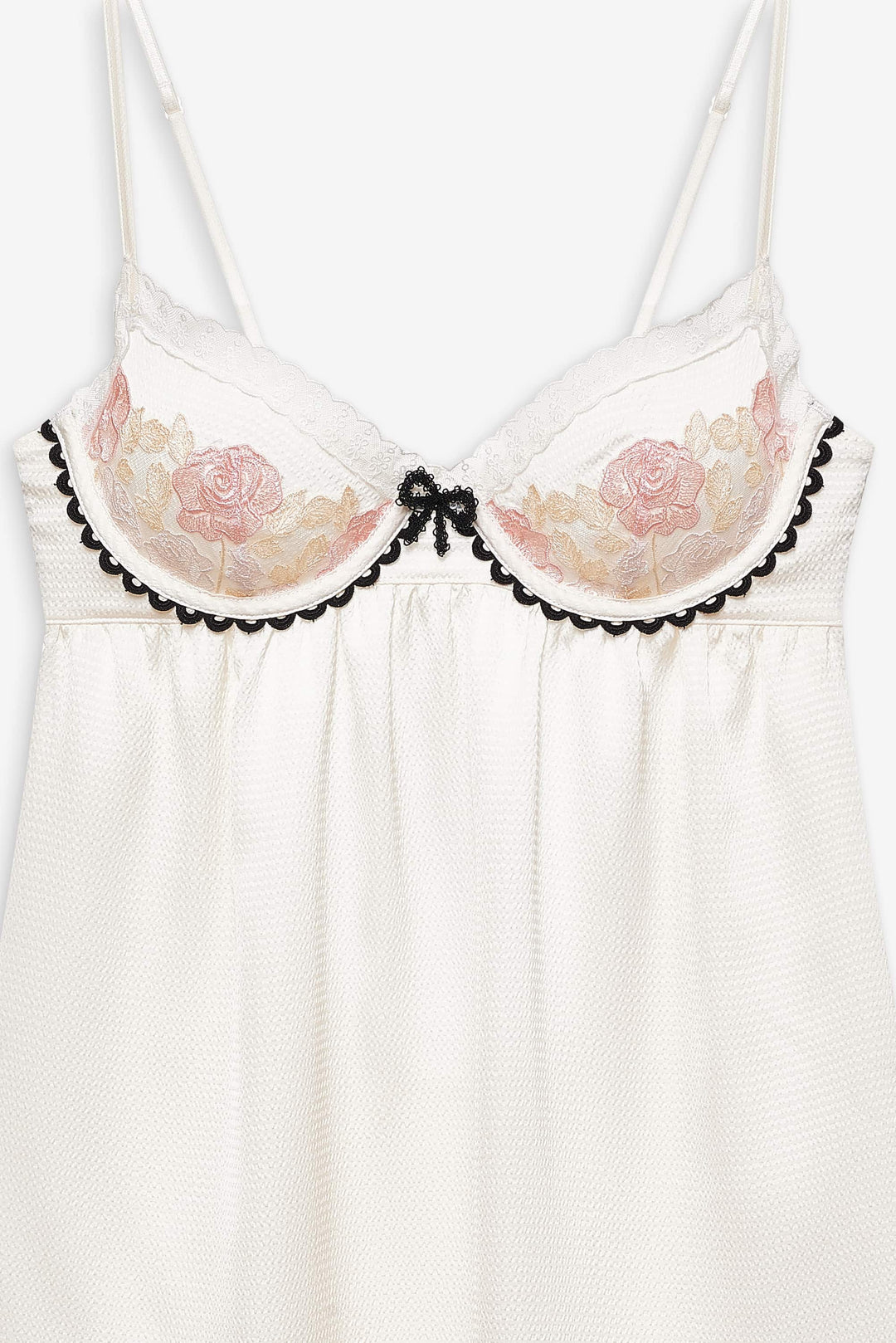 Evie Floral Slip Dress — Cream - Image 6