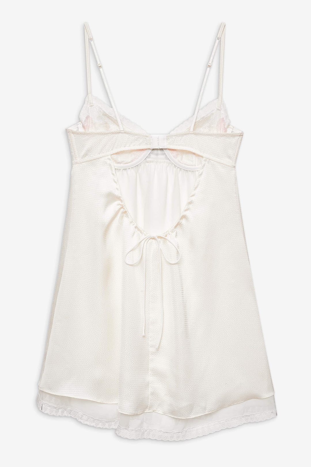 Evie Floral Slip Dress — Cream - Image 7