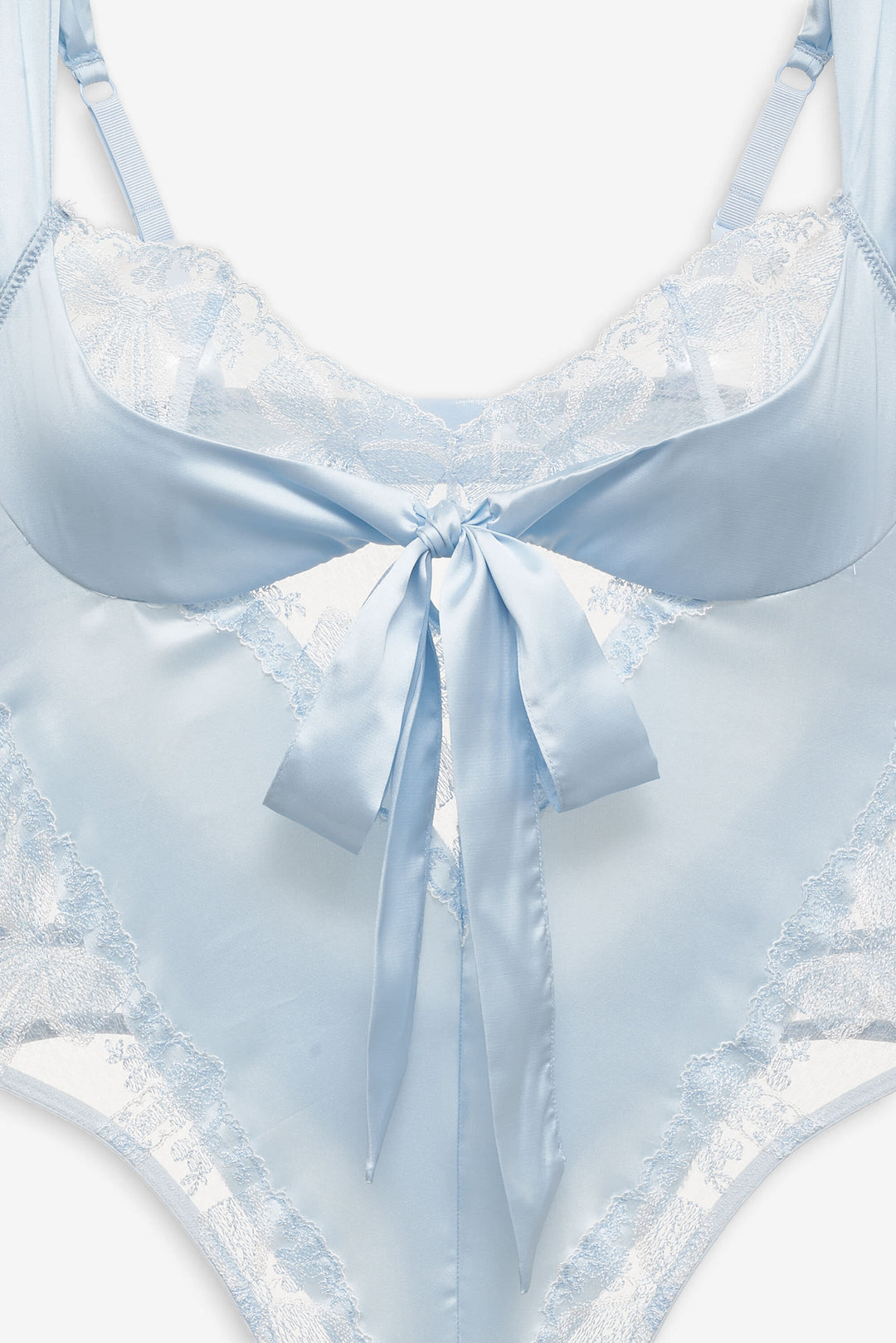 Blair Bow Bodysuit — Blue - Image 5