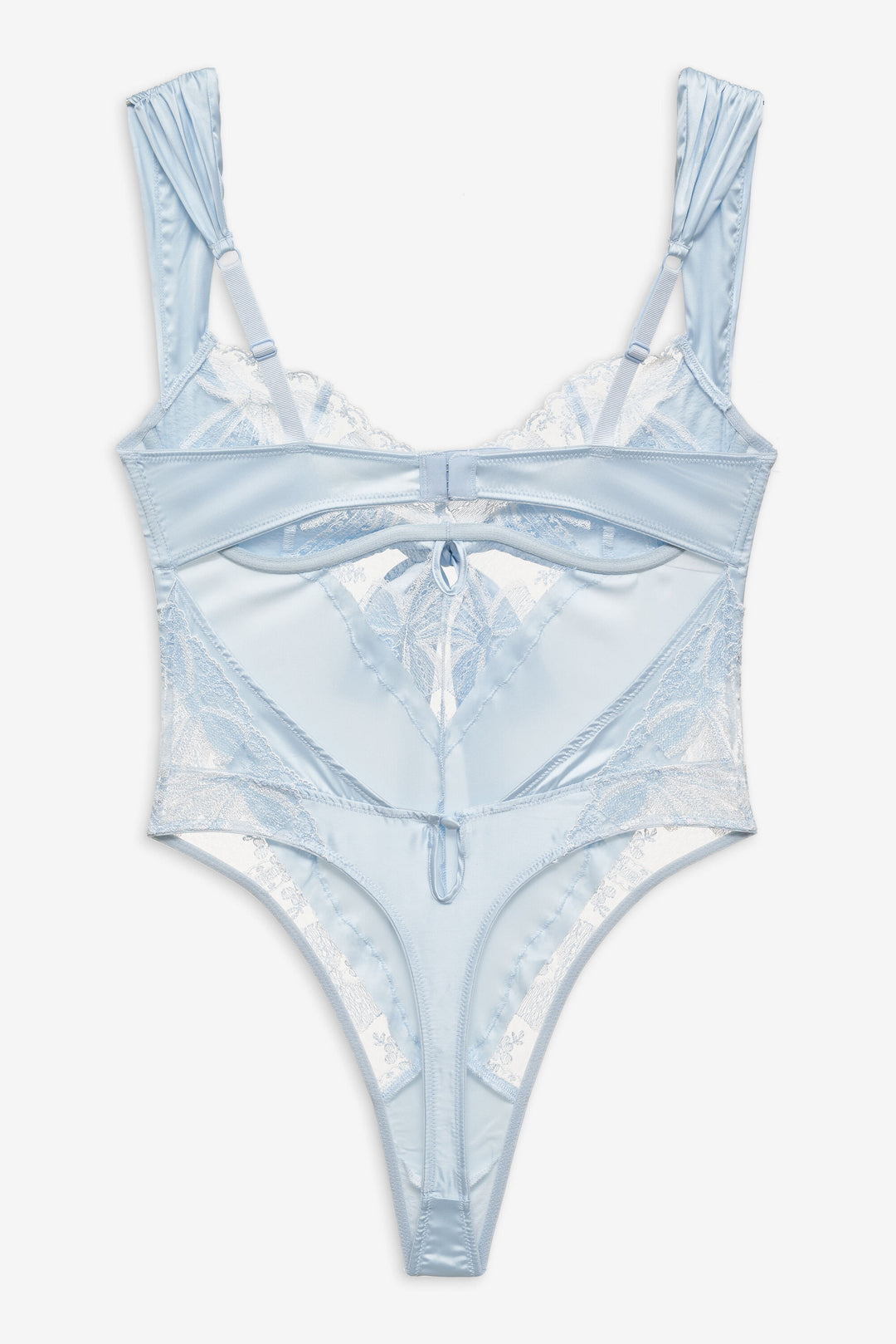 Blair Bow Bodysuit — Blue - Image 6