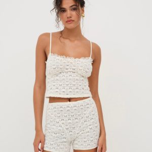 Reba Sleep Top — White