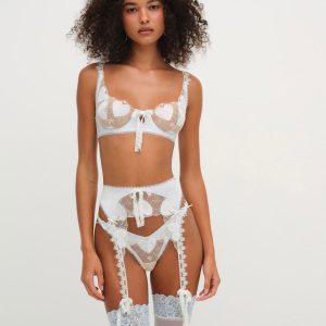 Pure Heart Garter — White
