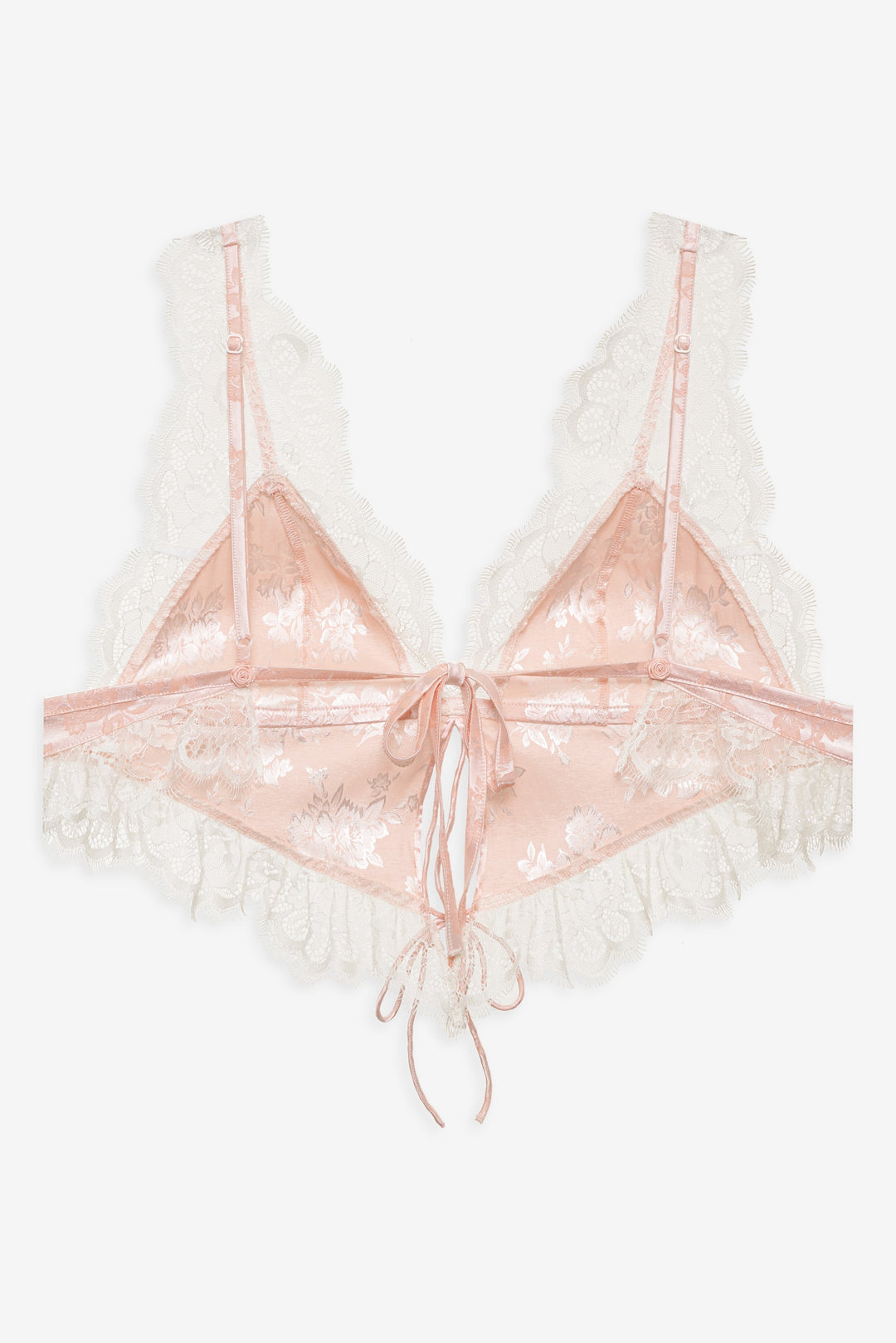 Audrey Jacquard Top — Peach - Image 6