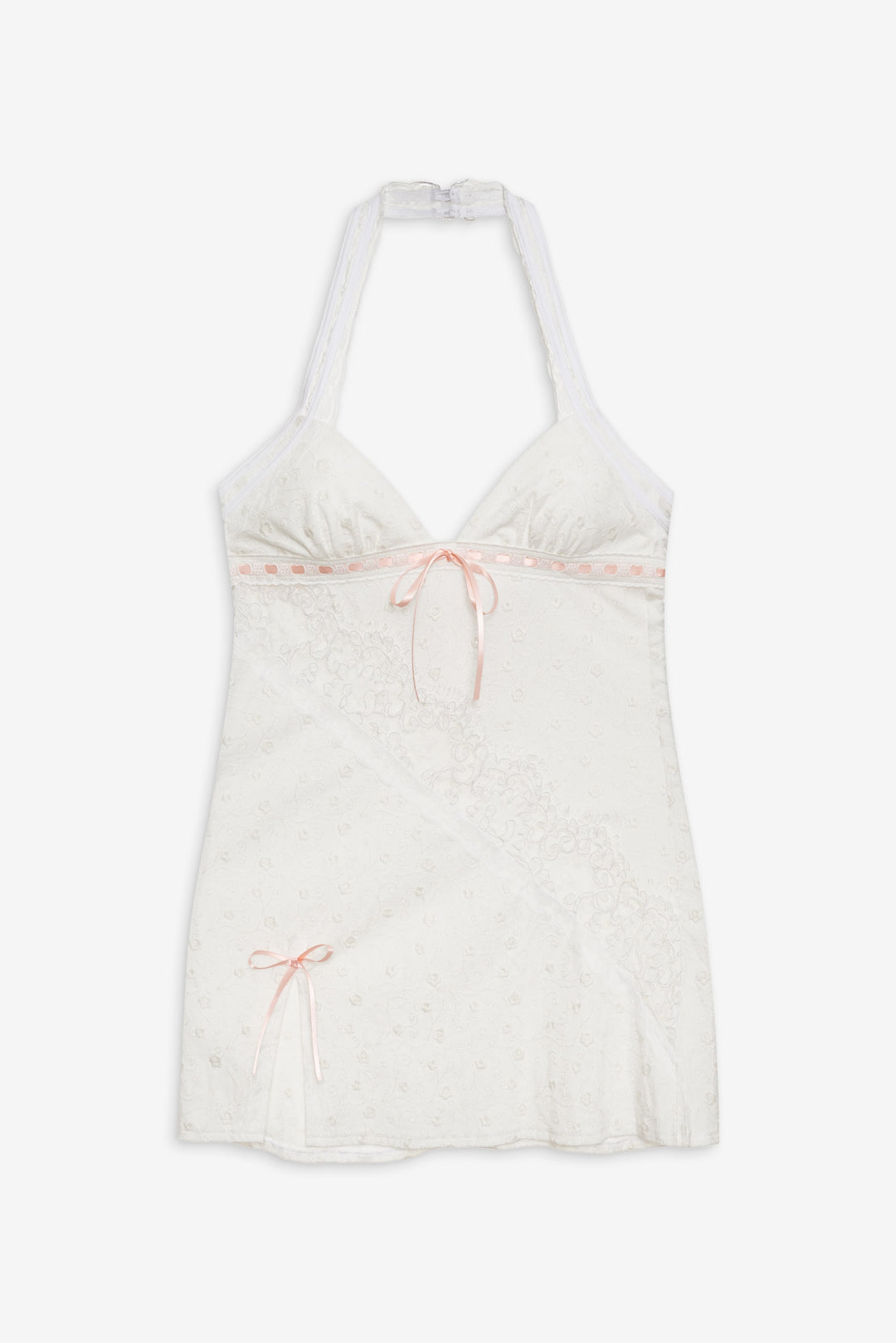Summer Swirl Eyelet Slip Dress — White - Image 5