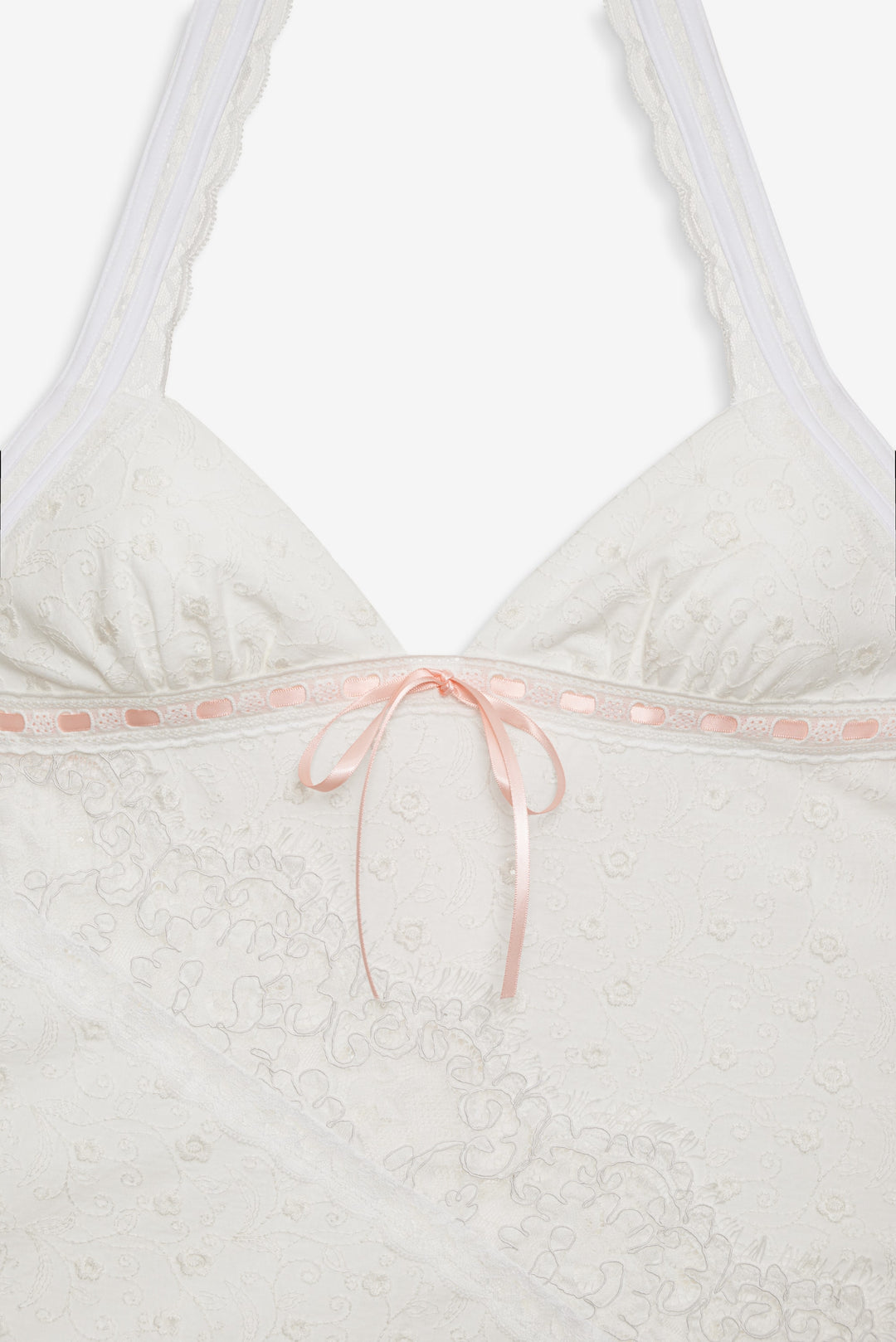 Summer Swirl Eyelet Slip Dress — White - Image 6