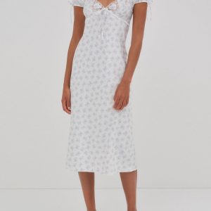 Sweet Escape Midi Slip Dress — White