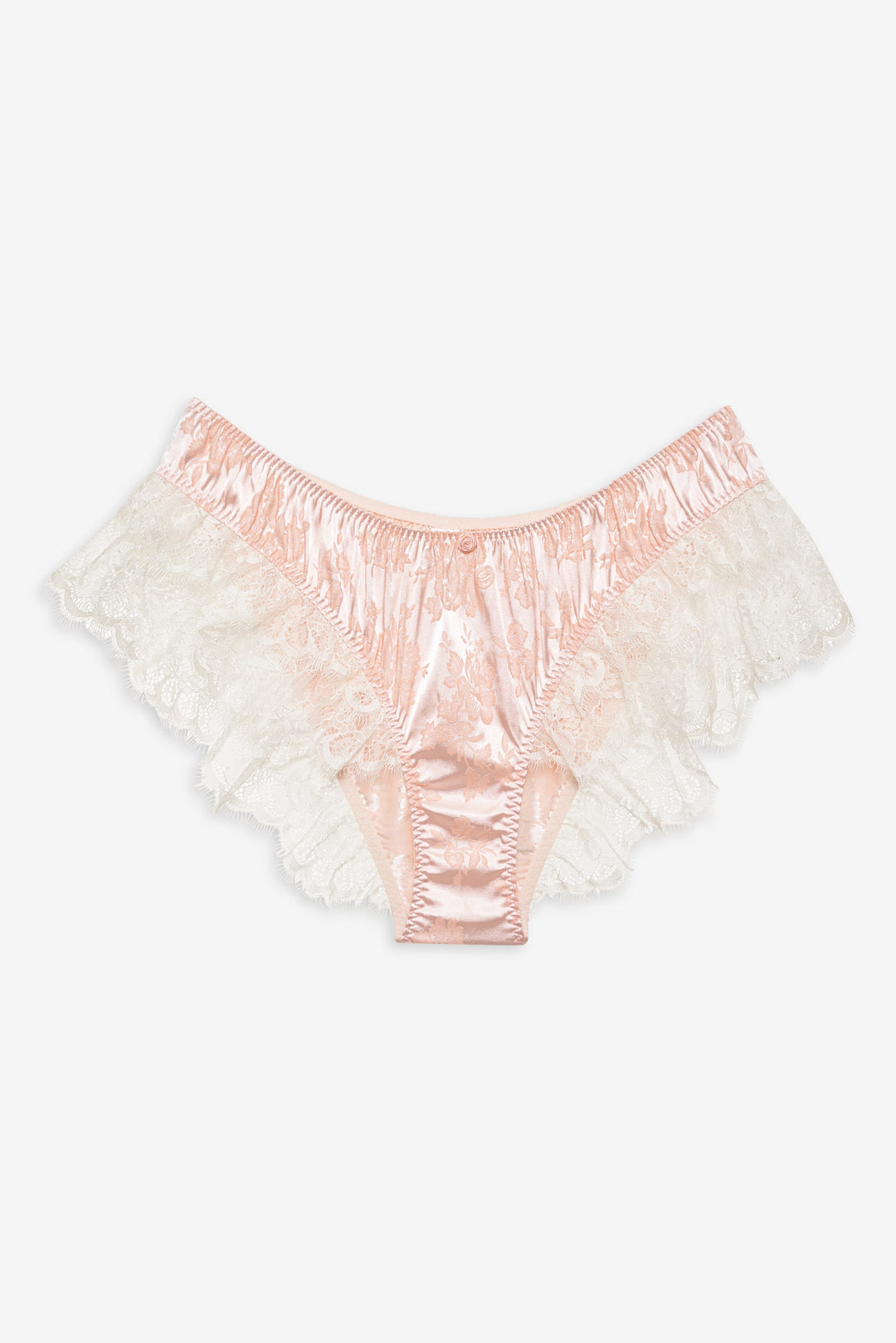 Audrey Jacquard Shorts — Peach - Image 2