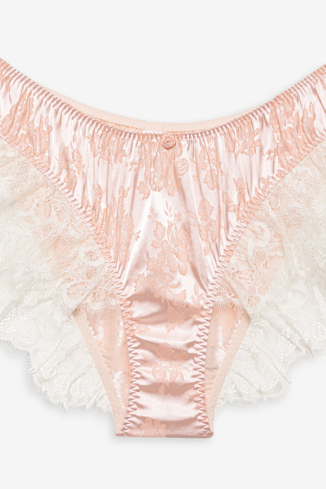 Audrey Jacquard Shorts — Peach - Image 4