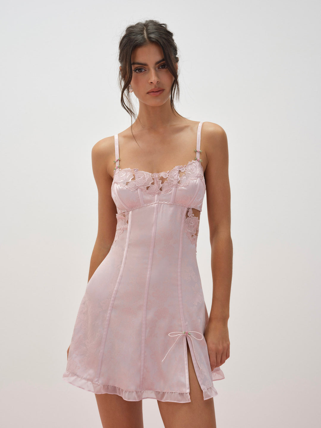 Blissful Blooms Slip Dress — Pink - Image 5