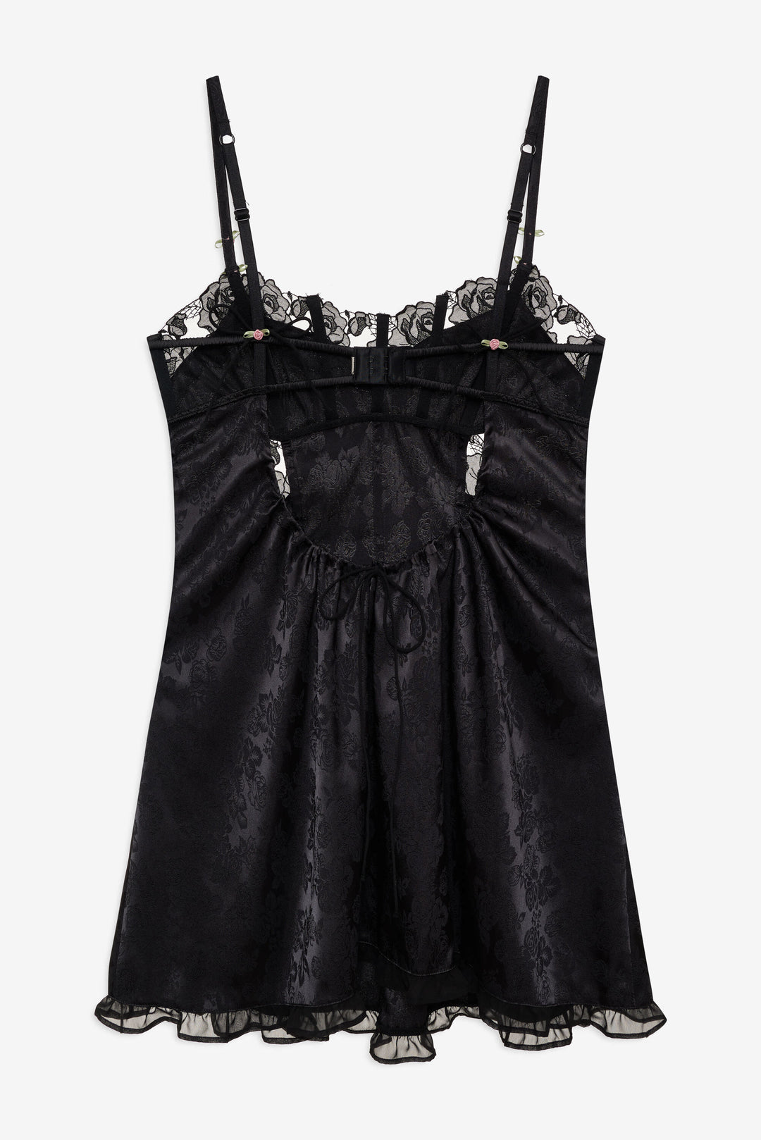 Blissful Blooms Slip Dress — Black - Image 6