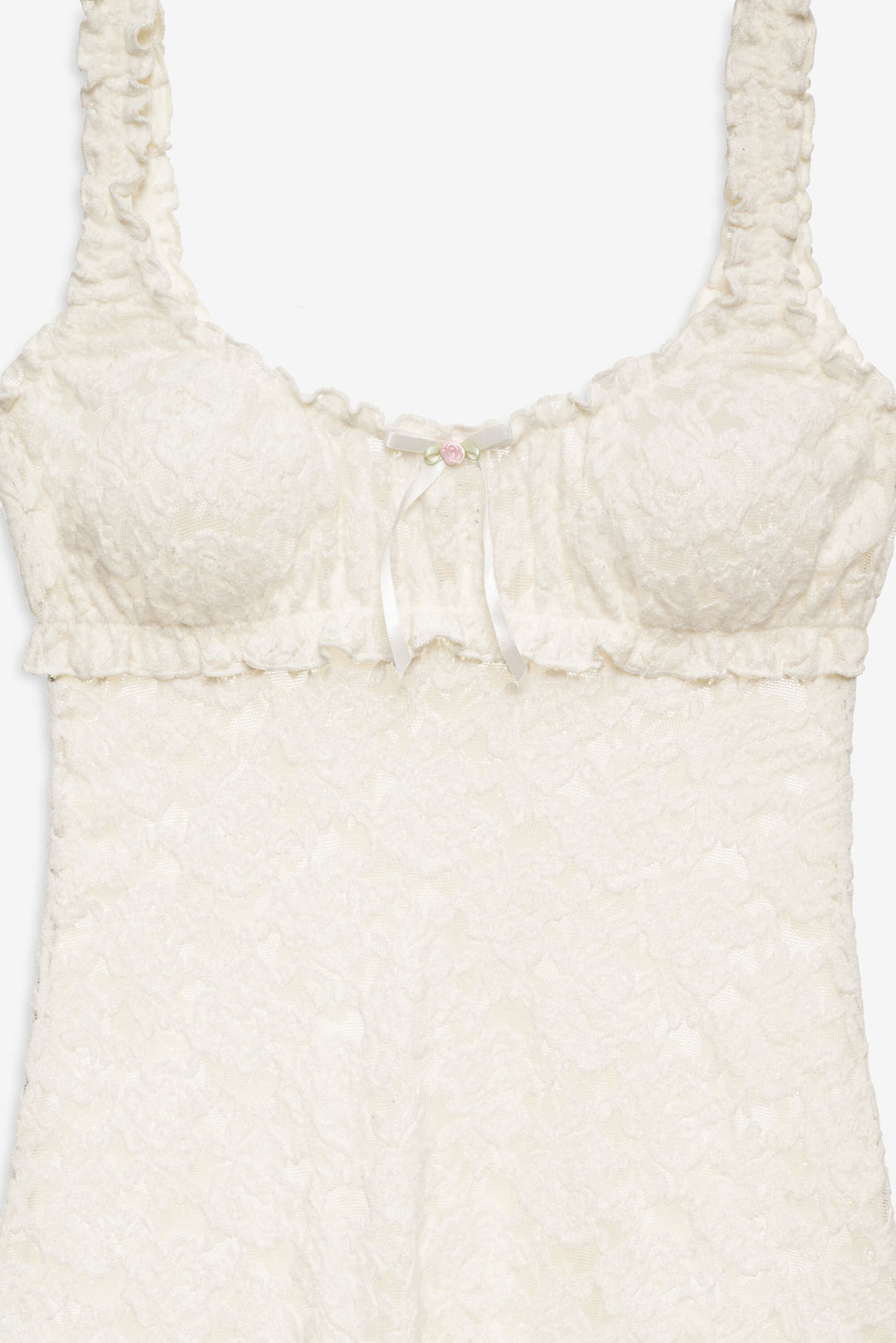 Cloud Lace Slip Dress — White - Image 7